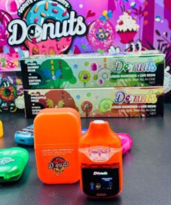 Satisfy your cravings with the DONUTS V3 SWITCH Dual Chamber Disposable. 6000 puffs, 2g of 5% salt nicotine, and delicious baked flavor. No charging needed. Shop now!