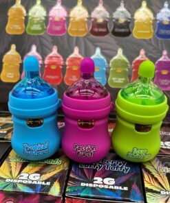 Pucker up for nostalgia! The Cry Baby 2G Disposable delivers 2000 puffs of authentic sour gum ball flavor in a rechargeable, baby bottle-shaped device.