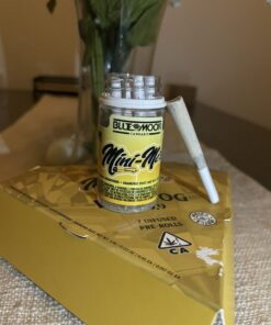 BLUE MOON Mini Me's Infused Pre Rolls | Liquid Diamond x Diamond Dust Infusion. Experience ultra-potent, heavy-hitting effects from our premium mini pre-rolls, infused with pure THCA diamonds for a powerful, smooth smoke. For the connoisseur with a high tolerance.