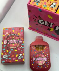 Discover the FRYD DONUTS 2G Dual Flavored Disposable Vape! Enjoy two delicious donut flavors in one device with a massive 2G capacity.