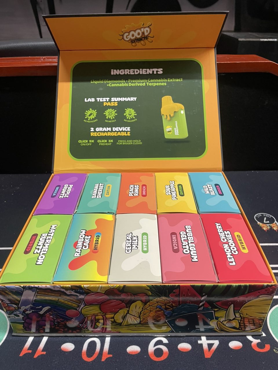 GOO'D EXTRACTS 2G DISPOSABLE GOO'D EXTRACTS 2G Disposable | Experience unmatched convenience with 2 grams of premium, full-spectrum oil in a sleek, disposable device. No charging, no fuss, just pure flavor and potent effects. Lab-tested for purity.